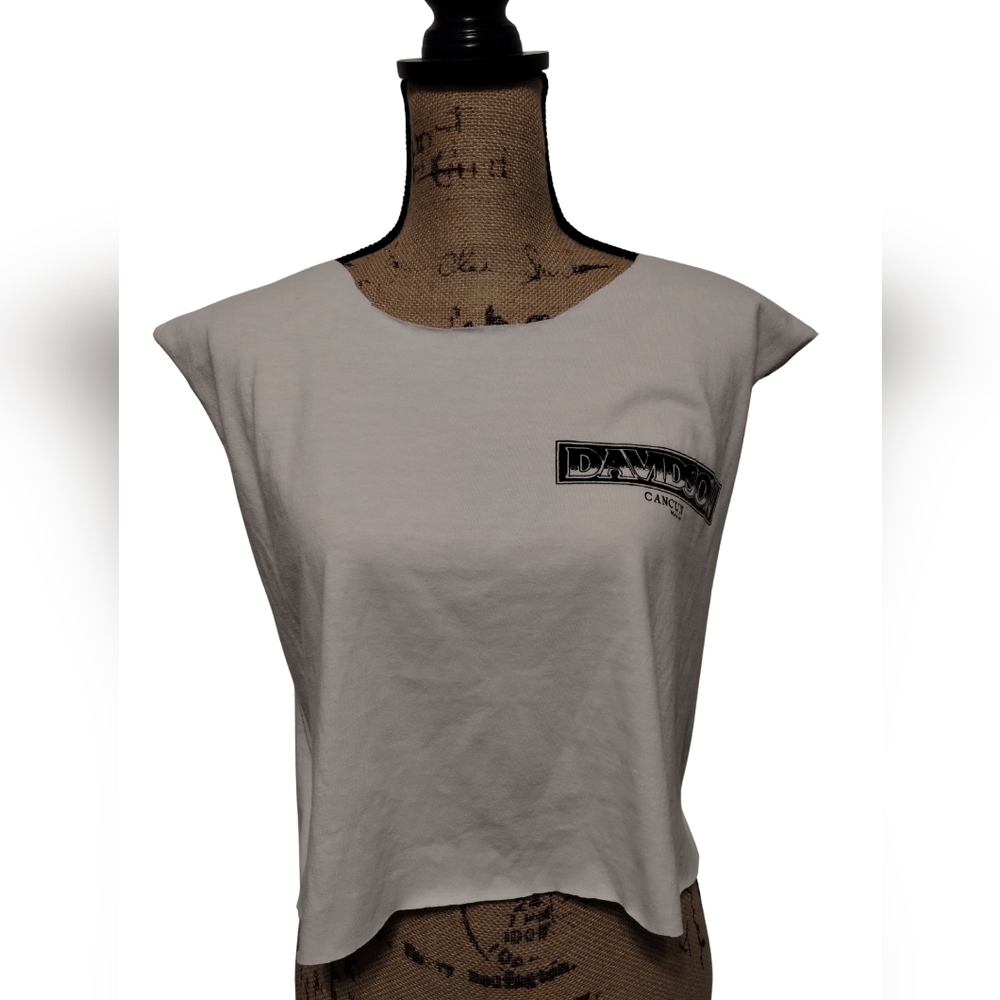 Harley Davidson Vintage Cropped/Re Worked Crop Top Women's Size L